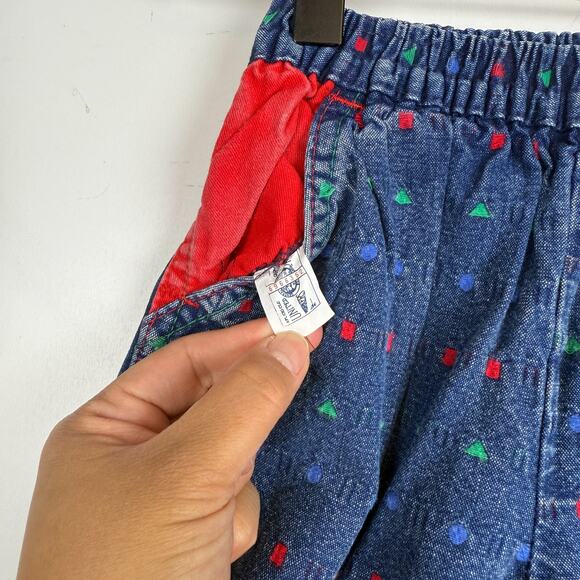 Vintage OshKosh B’Gosh Union Made 90’s Baggy Jeans Color Dots - 3T - Picture 4 of 11